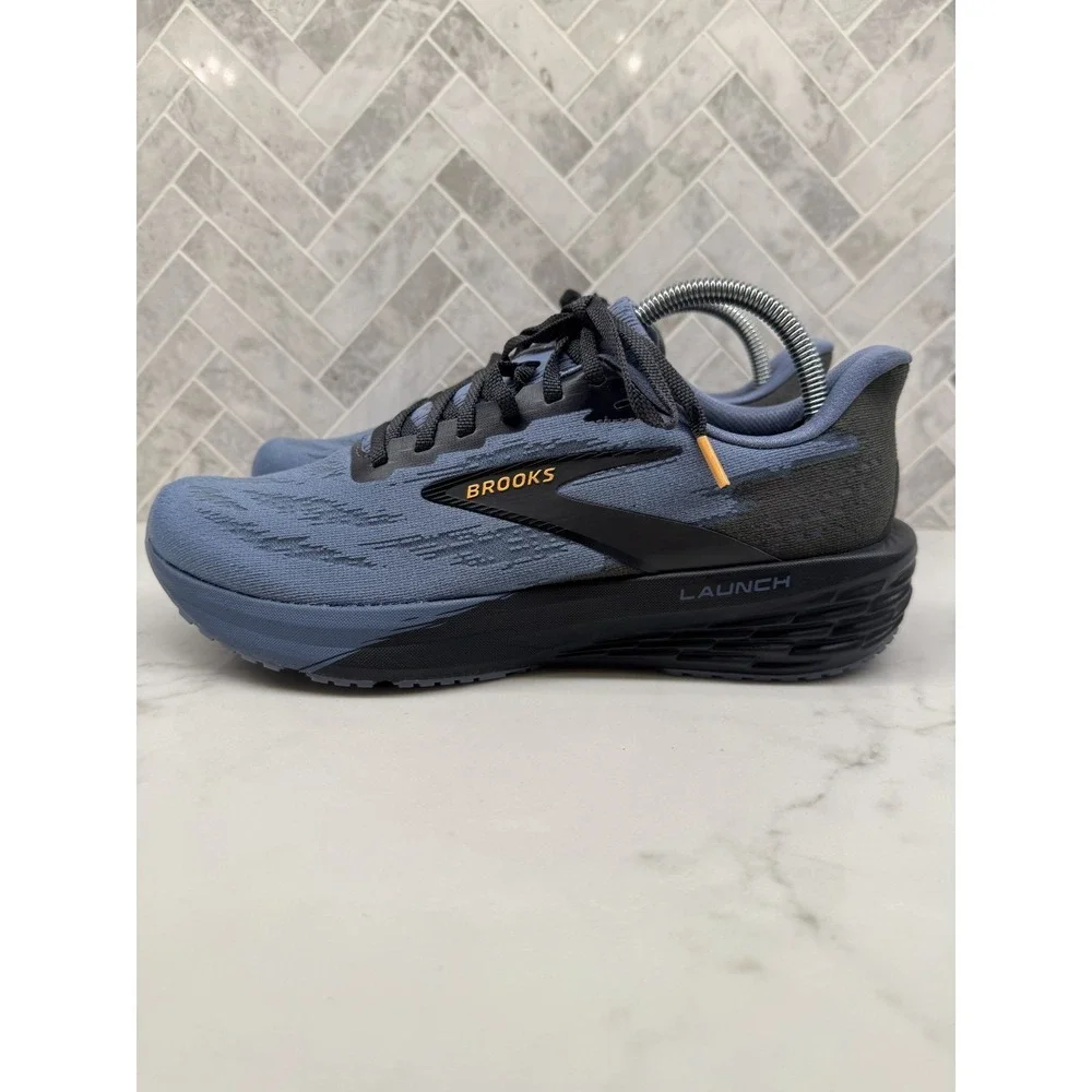 Brooks Launch 11 Running Shoes Mens Size 9 D 9D Blue Black Athletic Sneakers